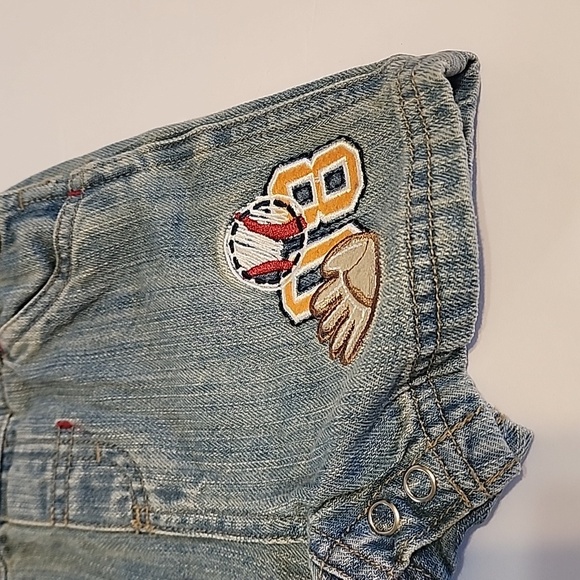 Kids Denim Overalls Brand Carte's Size 6months - Picture 3 of 9